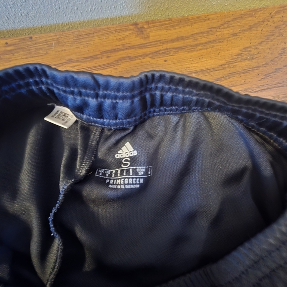 Adidas Kids Black Track Pants with Red and Blue Stripes - Picture 3 of 11